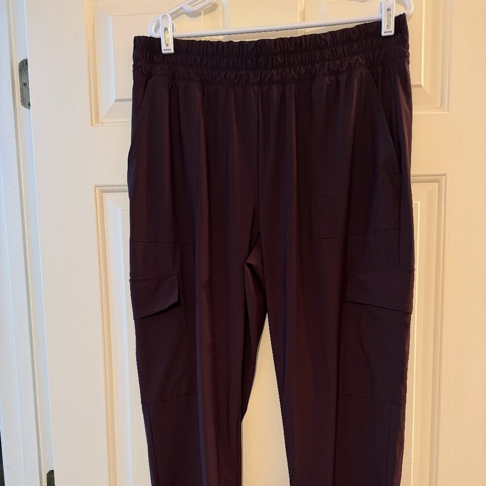 Old Navy Sleektech Cargo Ankle Pants EUC size large color boxwood